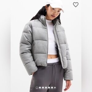 NWT Athleta Halo Flannel puffer jacket